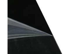 New Hauss Spole Mesa de centro quadrada com 4 gavetas e iluminação LED - Acabamento em brilhante Preto