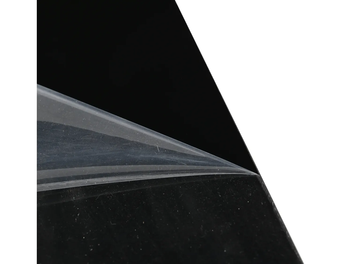 New Hauss Spole Mesa de centro quadrada com 4 gavetas e iluminação LED - Acabamento em brilhante Preto