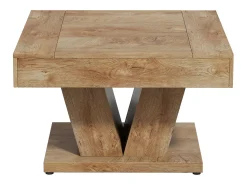 Tribesigns Mesa de Centro Quadrada de 80cm para Sala de Estar Natural claro