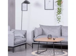 Mesa De Centro|Nest Dream Mesa de centro quadrada em Madeira de Carvalho (80x80cm) - Modin - Carvalho Natural escuro