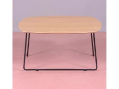 Mesa De Centro|Nest Dream Mesa de centro quadrada em Madeira de Carvalho (80x80cm) - Modin - Carvalho Natural escuro