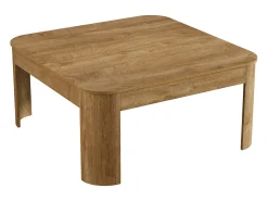 Mesa De Centro|Tribesigns Mesa de Centro Quadrada, Mesa Simples de 100cm para Sala de Estar Castanho