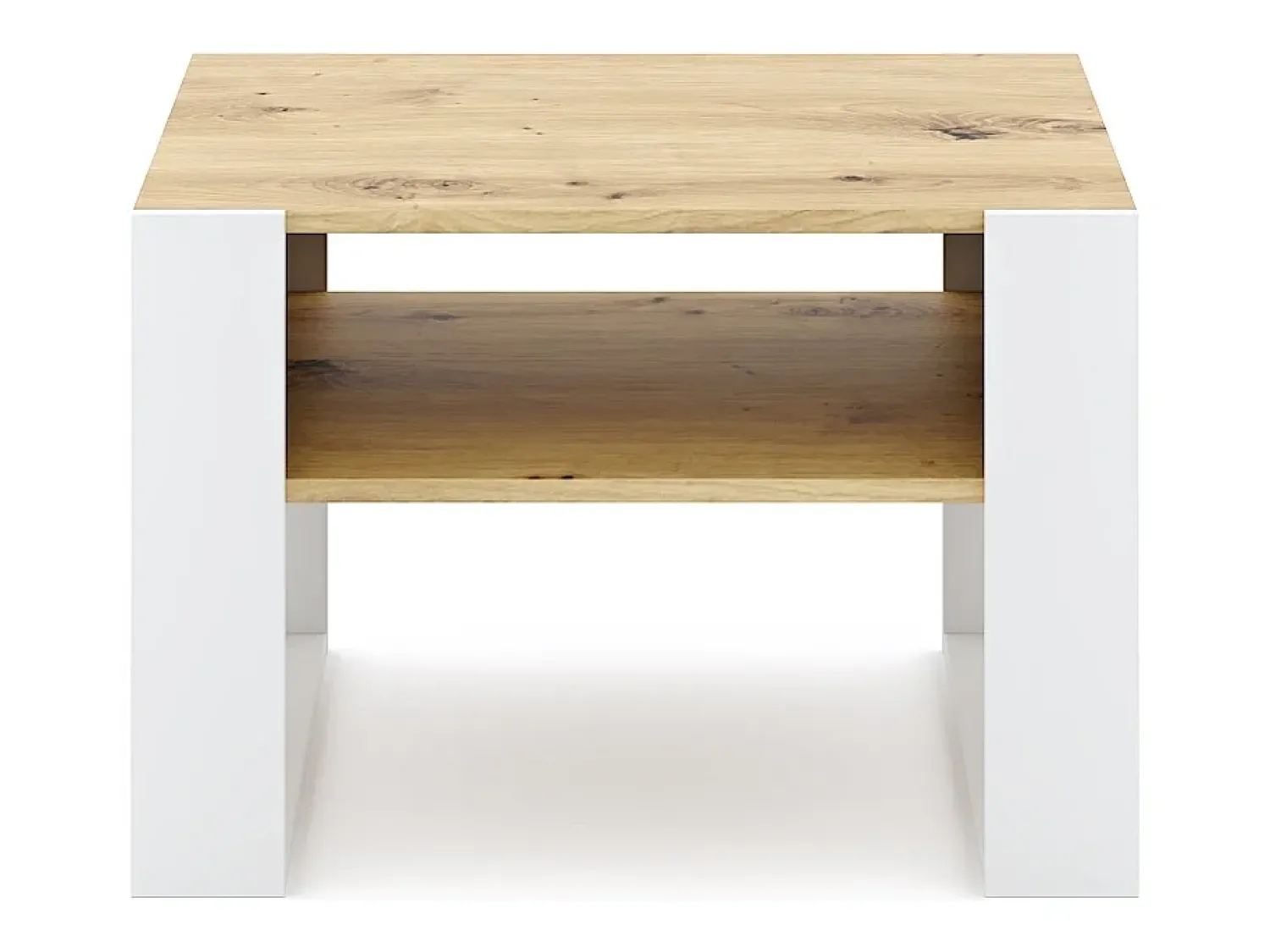 Mesa de centro Quadro carvalho artisan / branco^ Mesa De Centro