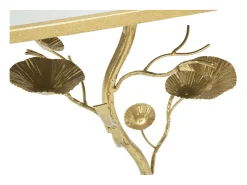 Mesa De Apoio* Mesa de Centro Ramo, Ouro, 40x30x60 cm, Kendra Home Dourado