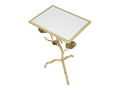 Mesa De Apoio* Mesa de Centro Ramo, Ouro, 40x30x60 cm, Kendra Home Dourado