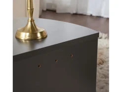 Mesa De Centro*Concept-Usine Mesa de centro redonda antracite 90cm modular VARI Cinza antracite