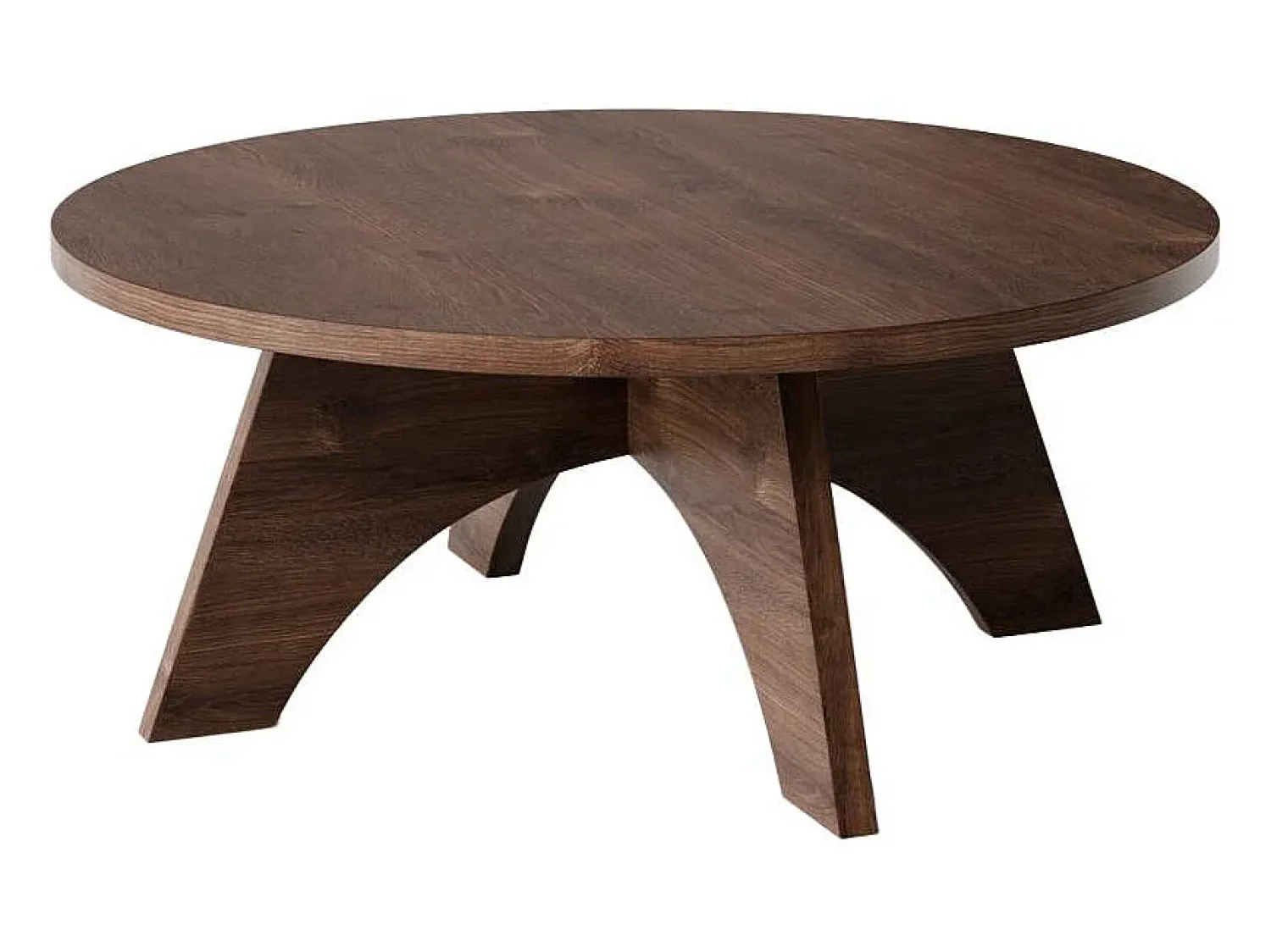 Mesa de centro redonda BELL Ø68 cm Carvalho Chocolate^ Mesa De Centro