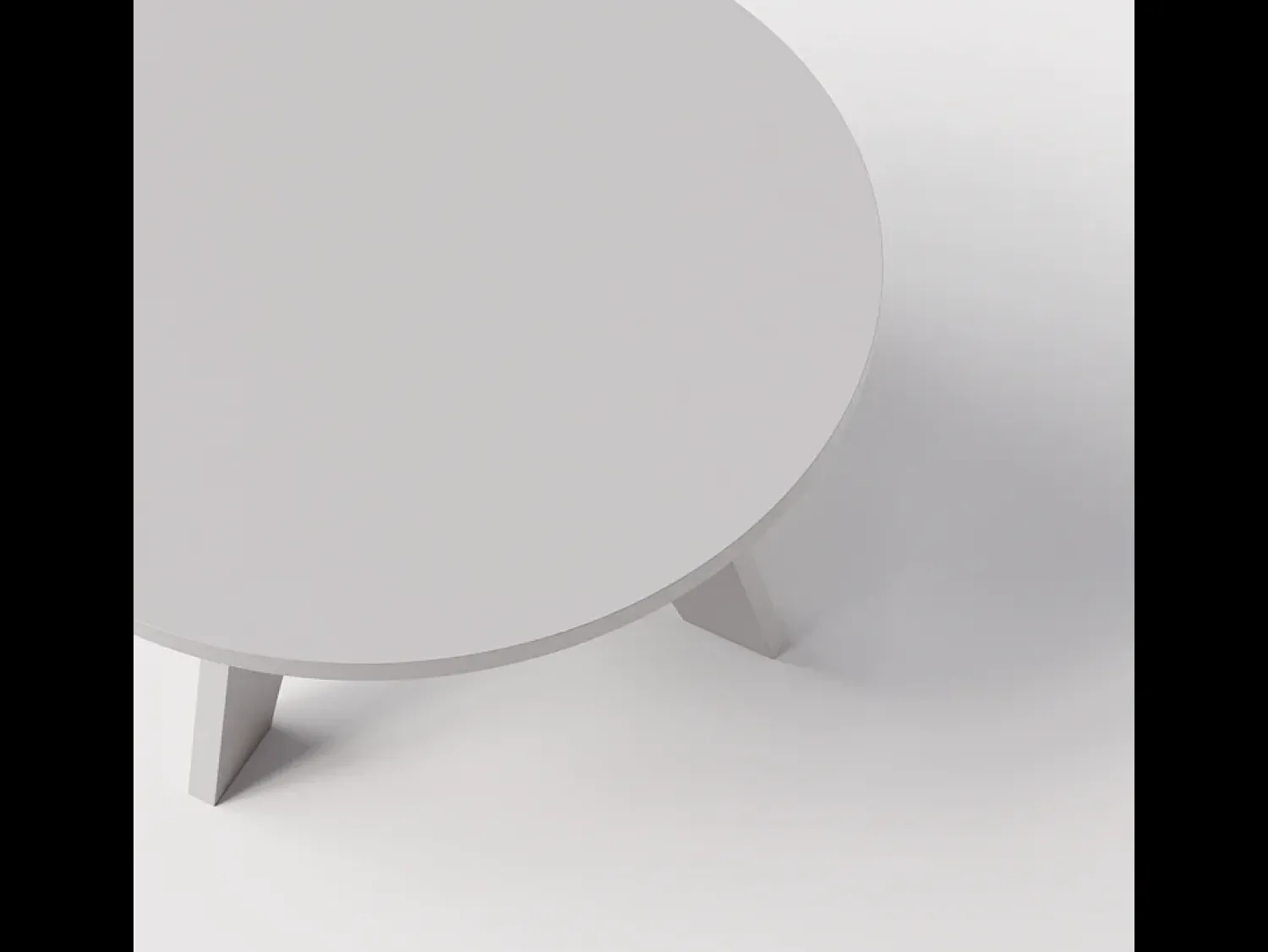 Mesa De Centro| Mesa de centro redonda BELL Ø68 cm Cinza Cinzento