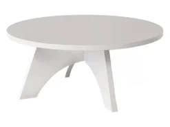 Mesa De Centro| Mesa de centro redonda BELL Ø68 cm Cinza Cinzento