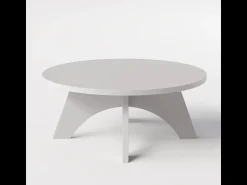 Mesa De Centro| Mesa de centro redonda BELL Ø68 cm Cinza Cinzento