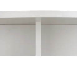 Mesa De Centro| Mesa de centro redonda com tampo laminado de 3 cm 100 cm Taupe