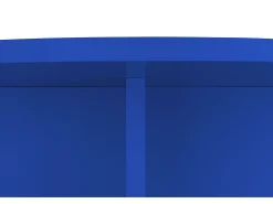 Hot Mesa de centro redonda com tampo laminado de 3 cm Prussia 100 cm Azul