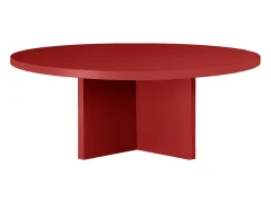 Mesa de centro redonda com tampo laminado de 3 cm Llama 100 cm^ Mesa De Centro