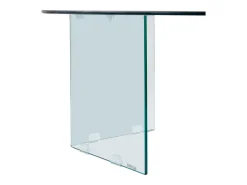 Mesa De Centro|Vente-unique Mesa de centro redonda design em vidro temperado - - ADAMO Transparente