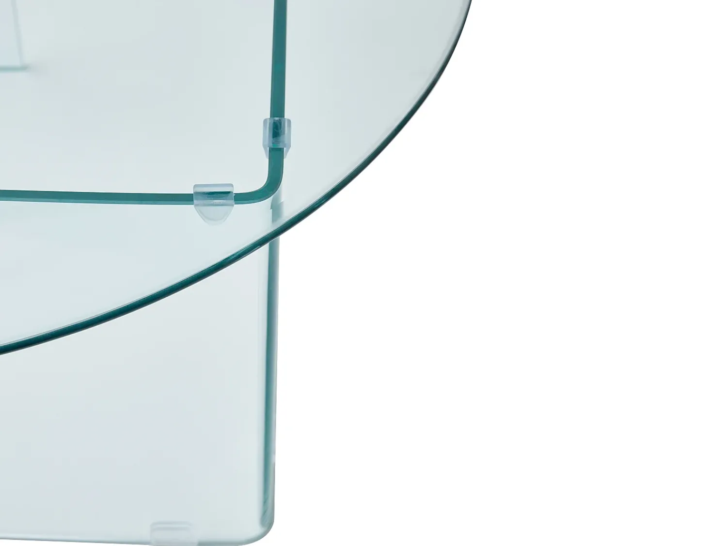 Mesa De Centro|Vente-unique Mesa de centro redonda design em vidro temperado - - ADAMO Transparente