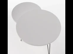 Mesa de centro redonda LAPP conjunto Ø50 + Ø68 cm Cinza^ Mesa De Centro
