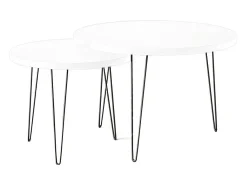 Mesa de centro redonda LAPP conjunto Ø50 + Ø68 cm^ Mesa De Centro
