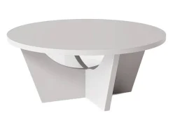 Mesa De Centro| Mesa de centro redonda TORI Ø90 cm Cinza Cinzento