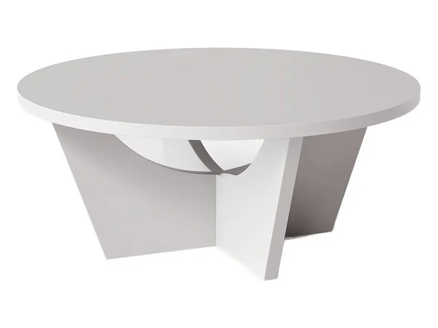 Mesa De Centro| Mesa de centro redonda TORI Ø90 cm Cinza Cinzento