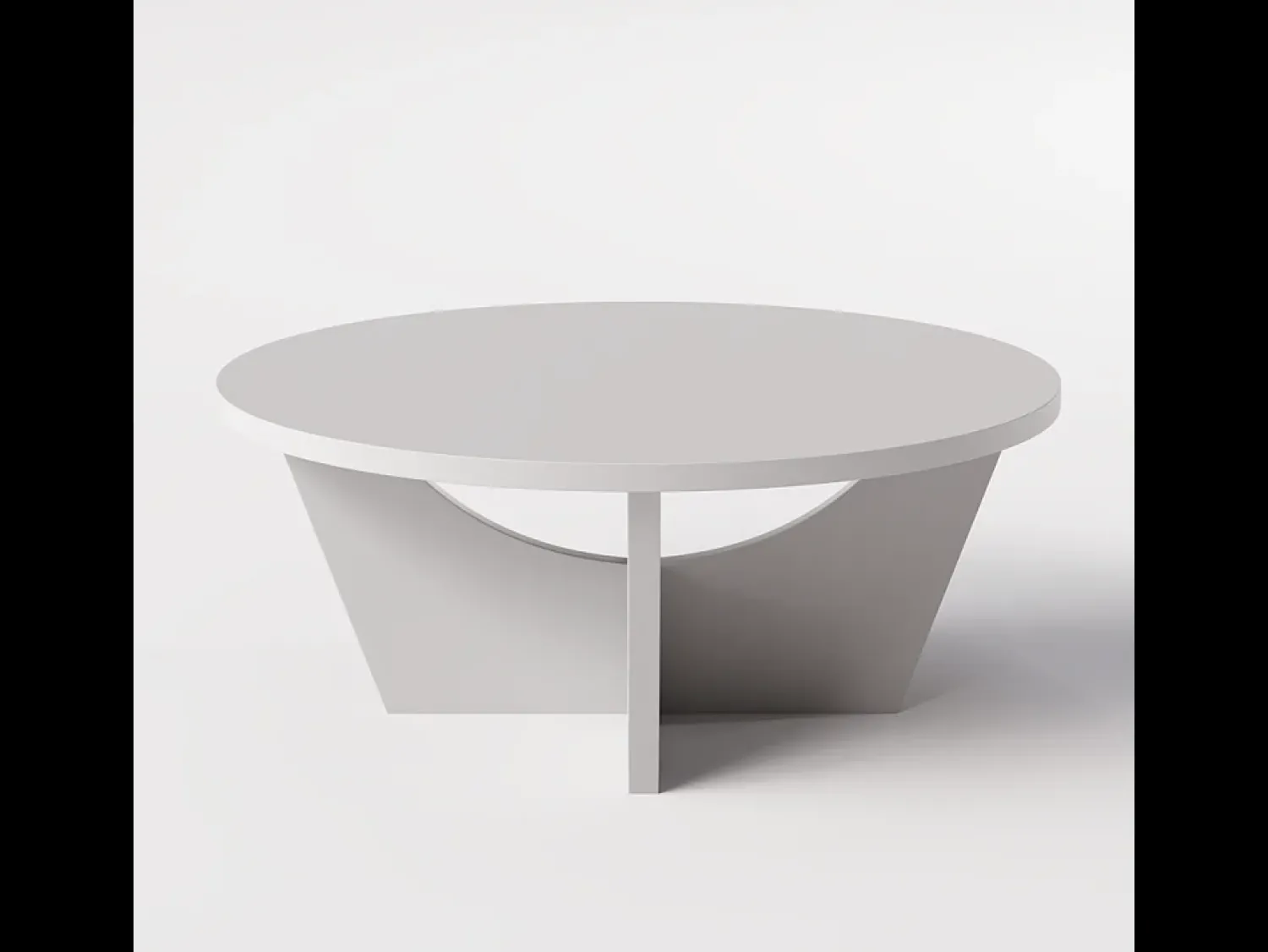 Mesa De Centro| Mesa de centro redonda TORI Ø90 cm Cinza Cinzento