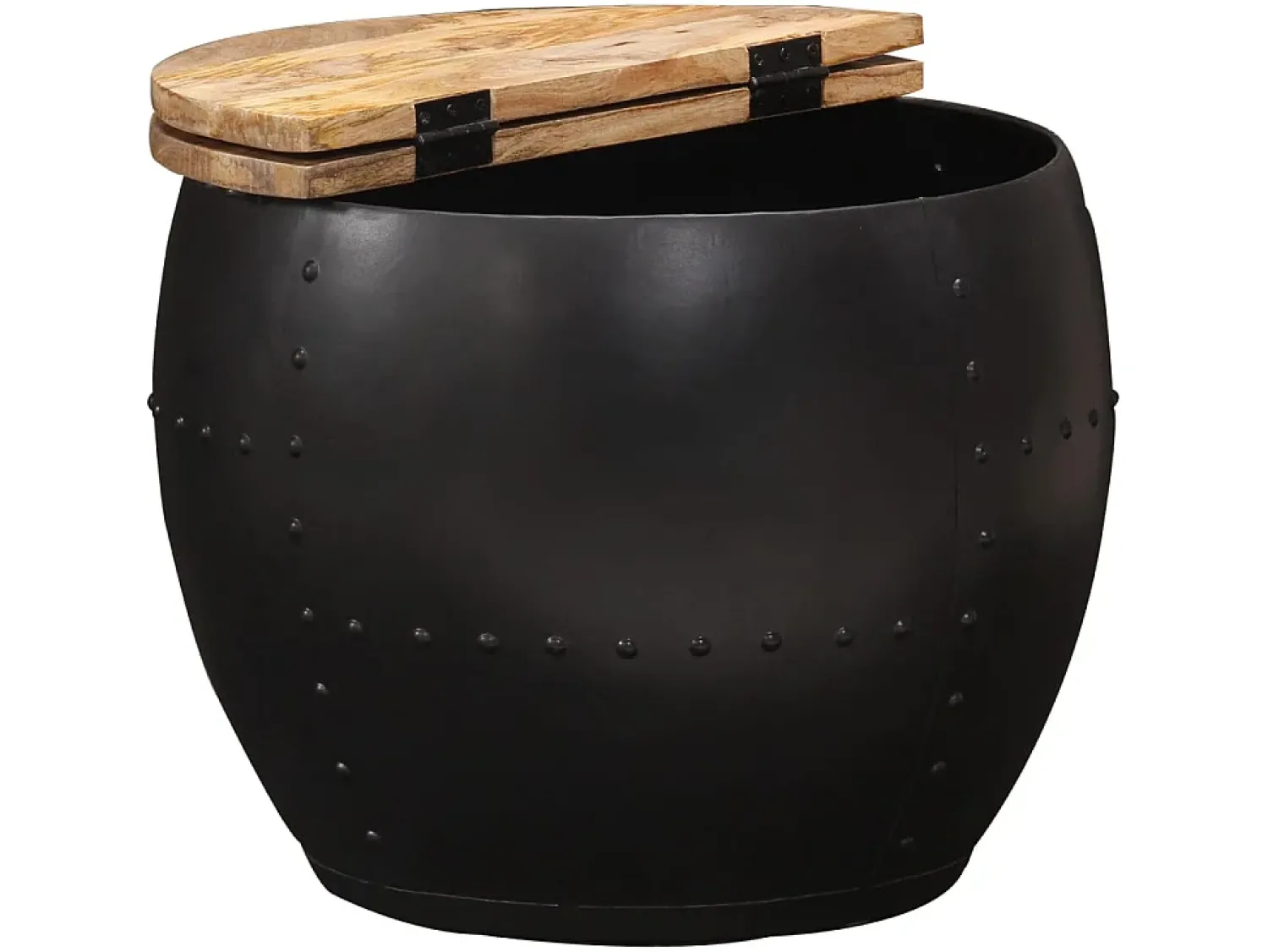 Online Mesa de centro redonda 53x43 cm madeira de mangueira maciça PT781766 Castanho
