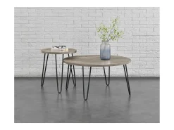 Dorel Home Mesa de centro retangular em aglomerado de partículas laminado Carvalho^ Mesa De Centro