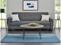 Dorel Home Mesa de centro retangular em aglomerado de partículas laminado Carvalho^ Mesa De Centro