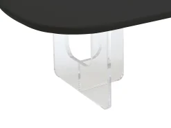 Mesa De Centro|Vente-unique Mesa de centro retangular em MDF e acrílico - RASIA Preto