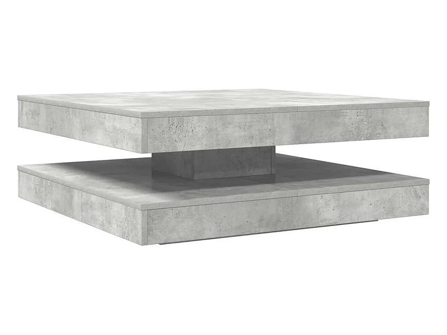 Mesa De Centro*vidaxl Mesa de centro rotativa a 360 graus 90x90x34,5 cm cinza cimento Cinzento