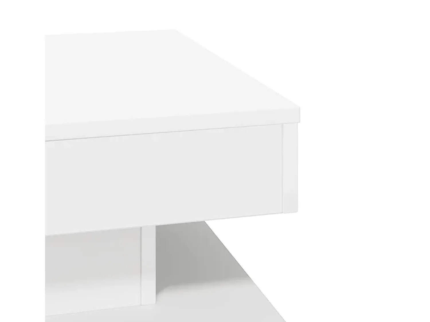 Mesa De Centro|vidaxl Mesa de centro rotativa a 360 graus 50x50x34,5 cm Branco