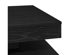 Mesa De Centro|vidaxl Mesa de centro rotativa a 360 graus 70x70x34,5 cm Preto