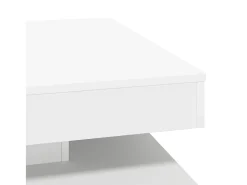 Mesa De Centro|vidaxl Mesa de centro rotativa a 360 graus 70x70x34,5 cm Branco