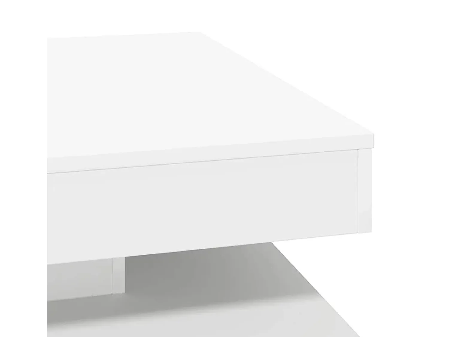 Mesa De Centro|vidaxl Mesa de centro rotativa a 360 graus 70x70x34,5 cm Branco