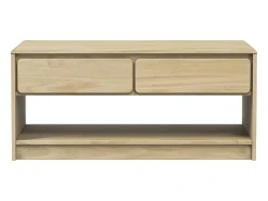 Mesa de centro SAUDA 99x55x45 cm pinho maciço cor carvalho PT941684^ Mesa De Centro