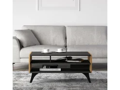 Outlet Petits-Meubles Mesa de centro Soah madeira e 40cm Preto