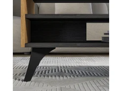 Outlet Petits-Meubles Mesa de centro Soah madeira e 40cm Preto