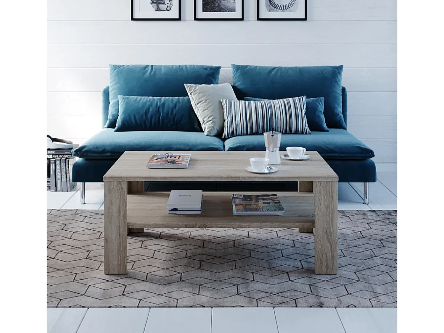 Mesa De Centro*Vicco Mesa de centro sonoma 100x60x42 Natural claro