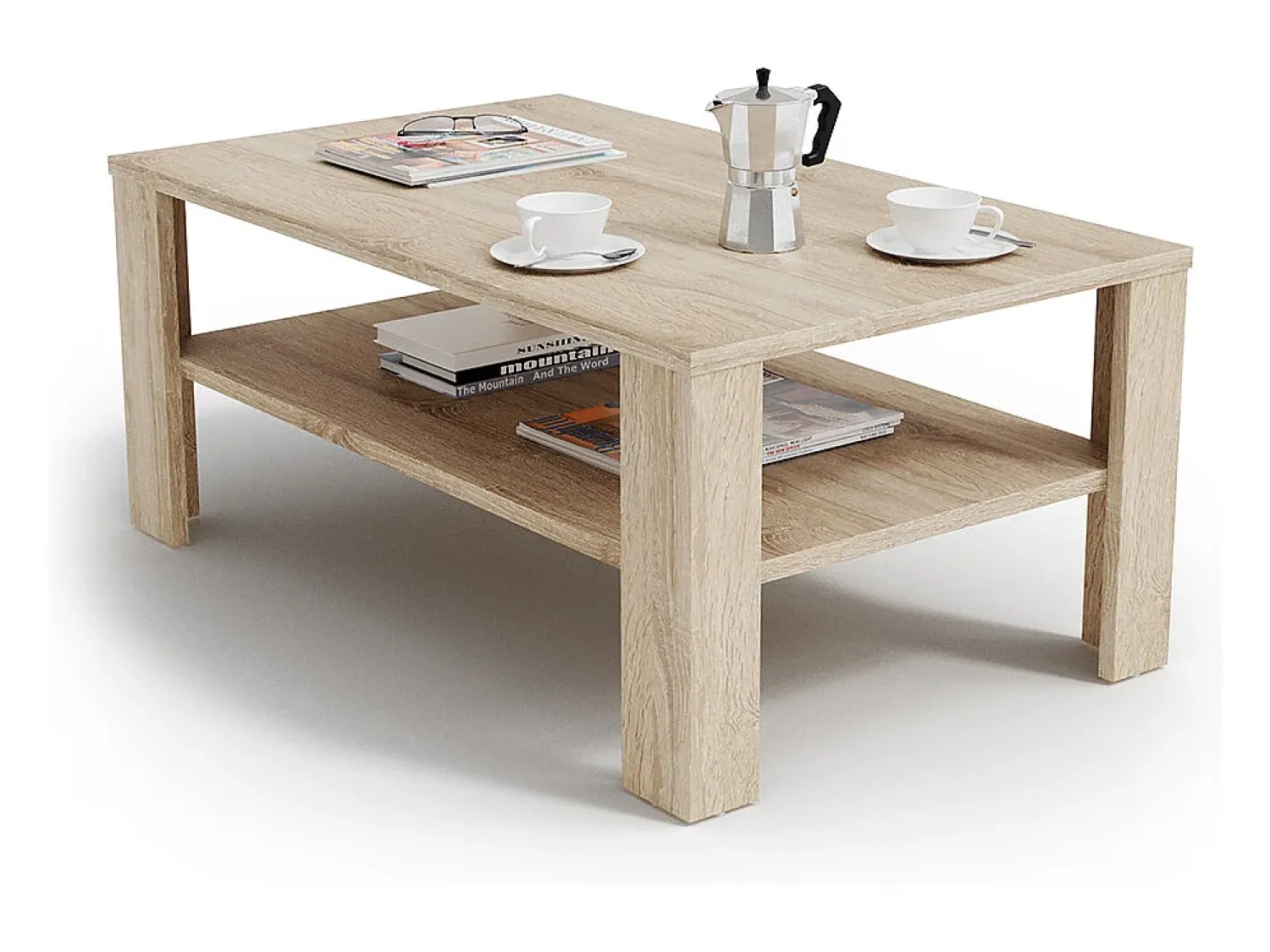 Mesa De Centro*Vicco Mesa de centro sonoma 100x60x42 Natural claro