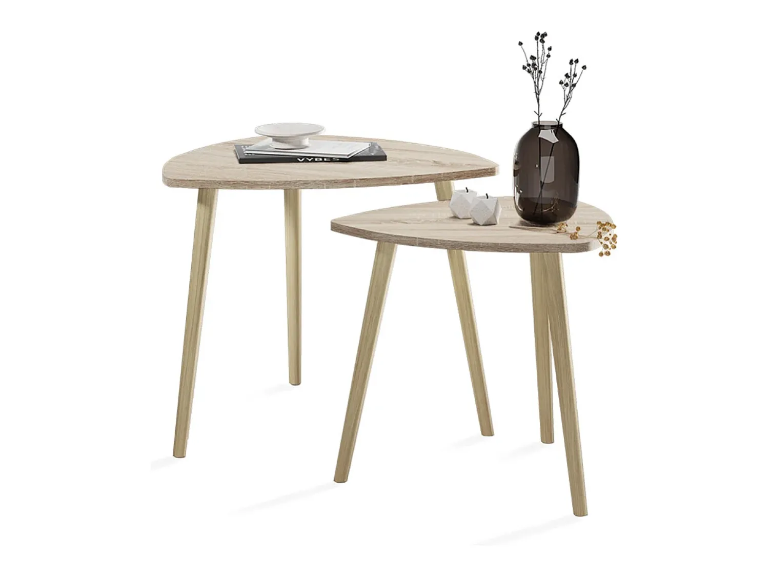 Discount Vicco Mesa de centro sonoma 60x60x50 twino Natural claro