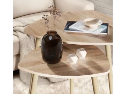 Discount Vicco Mesa de centro sonoma 60x60x50 twino Natural claro