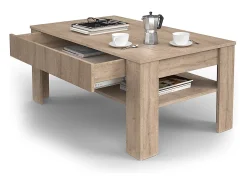 Discount Vicco Mesa de centro sonoma 92.2x65x48 milan Natural claro