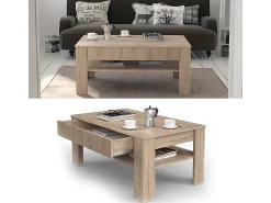 Discount Vicco Mesa de centro sonoma 92.2x65x48 milan Natural claro