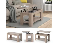 Mesa De Centro*Vicco Mesa de centro sonoma 100x50x50 lorenz Natural claro