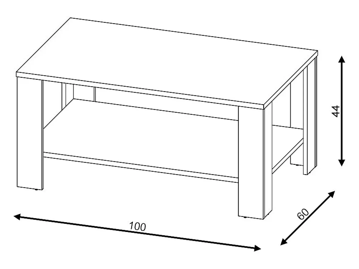 Mesa De Centro| Mesa de centro Tagus / Branco