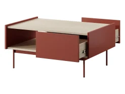 Online Mesa de centro, Tijolo, TOP: Carvalho Linea, 97 x 45 x 65 cm Vermelho