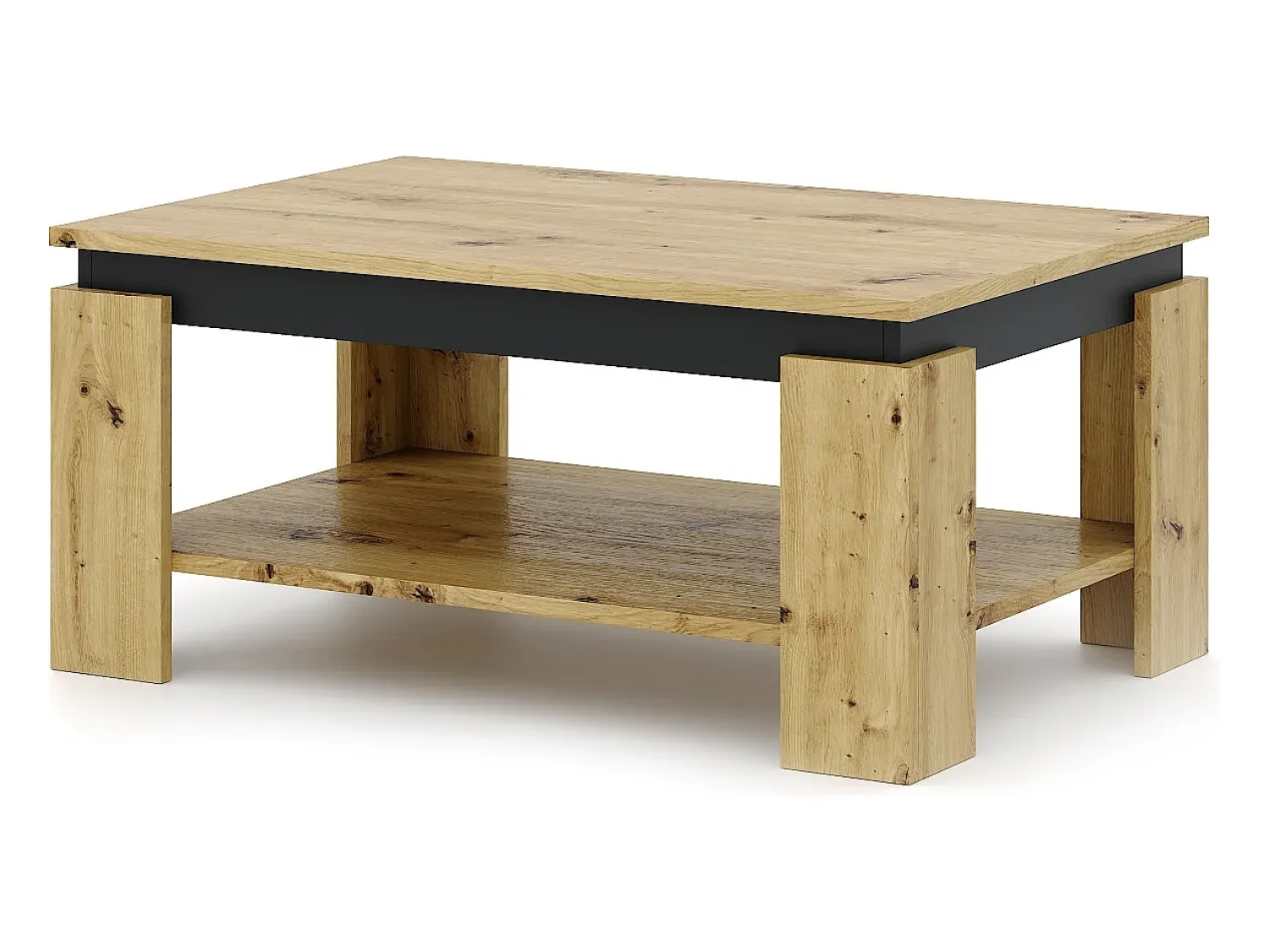 Mesa De Centro* Mesa de centro Turia carvalho artisan / antracite Natural claro