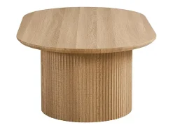 Meublorama Mesa de Centro VAGOS – Cor carvalho natural – Mesa de centro retangular 120x70 cm – MDF – Design moderno e acolhedor^ Mesa De Centro
