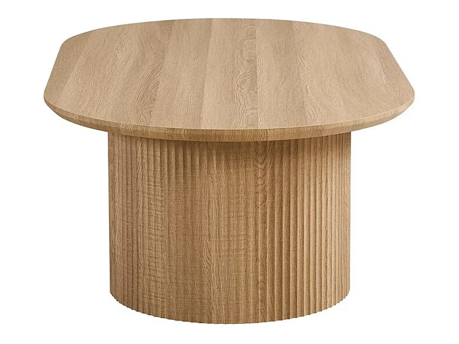 Meublorama Mesa de Centro VAGOS – Cor carvalho natural – Mesa de centro retangular 120x70 cm – MDF – Design moderno e acolhedor^ Mesa De Centro