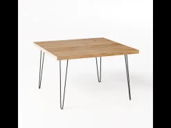 Hot Mesa de centro VIDA 68 x 68 cm para sala de estar, quarto Carvalho Craft Castanho