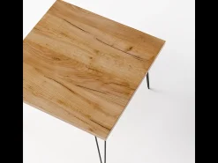 Hot Mesa de centro VIDA 68 x 68 cm para sala de estar, quarto Carvalho Craft Castanho